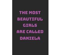 Daniela Girl Woman Notebook: Graph Paper 1cm Journal 6x9 - 120 Pages