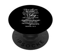 Daniele 12 3 Coloro che sono saggi risplenderanno la preghiera in versi biblici PopSockets PopGrip Adesivo
