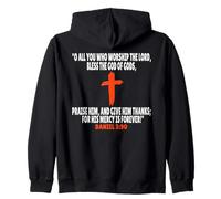 Daniele 3:90 Versetti della Bibbia Scrittura Felpa con Cappuccio