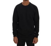 Daniele Alessandrini Blue Crewneck Cotton Sweater - L