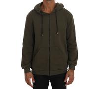 Daniele Alessandrini Green Full Zipper Hodded Cotton Sweater - XL