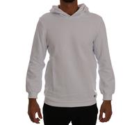Daniele Alessandrini White Pullover Hodded Cotton Sweater - XL