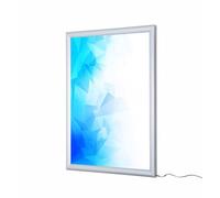 Danieli - Cornice a Scatto LED Retroilluminata per Poster. Schermo Led Pubblicitario in Alluminio, Ideale per Vetrine, Negozi, Agenzia Immobiliare. Insegna Luminosa Led. (50 x 70)
