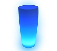 Danieli Lampada Vaso Luminoso da Giardino Cypress a LED, In resina anti-ingiallimento, Luce RGB multicolore con Telecomando, Led IP67, Trasformatore IP20 da 1,1 mt - kg 2,8