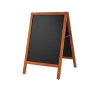 Danieli | Lavagna Cavalletto per Menu Ristorante da Esterno Magnetica Scrivibile con Gessetti e Pennarelli a Gesso Liquido | Lavagna Nera e Cavalletto in Legno per Bar e Locali (60x78 cm)