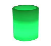 Danieli Vaso Luminoso da Giardino ROSE a LED | In resina anti-ingiallimento | Luce RGB multicolore | Telecomando incluso | Led IP67 | Made in Italy | Trasformatore IP20 da 1,1 mt | cm 32X42| kg 2