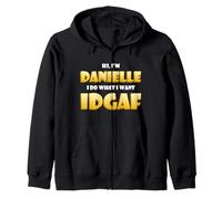 Danielle Costume IDGAF Meme Funny Halloween for Dani Felpa con Cappuccio