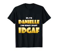 Danielle Costume IDGAF Meme Funny Halloween for Dani Maglietta