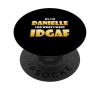 Danielle Costume IDGAF Meme Funny Halloween For Dani PopSockets PopGrip Adesivo