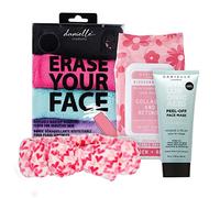 Danielle Enterprises Erase Your Face Super Gift Set, set da 4 pezzi, salviettine micellari, 1 pezzo