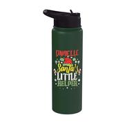 Danielle Santa's Little Helper Danielle Christmas Name Stainless Steel Insulated Water Bottle