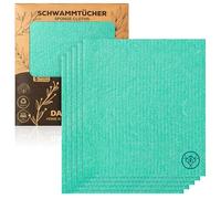 DANIHOME® Panni in spugna, sostenibili, riutilizzabili, lavabili, versatili, per cucina, auto, giardino, altamente assorbenti con eleganza elegante, perfetti per ogni casa