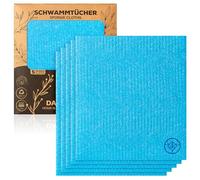 DANIHOME® Set di 5 panni in spugna, sostenibili, riutilizzabili, lavabili, versatili, per cucina, auto, giardino, altamente assorbenti con eleganza elegante, perfetti per ogni casa