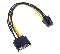 Daniko Adattatore SATA a PCIe 6pin alimentazione per scheda grafica GPU 20cm s-ata cavo di alimentazione PCI Express