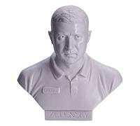 danila-souvenirs Busto statua scultura in marmo del presidente ucraino Volodymyr Zelens'kyj (Zelensky) 15 cm