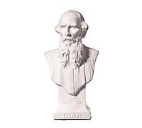 danila-souvenirs Busto Statua Scultura in Marmo del scrittore Russo Lev Tolstoj/Leone Tolstoi 14,5 cm
