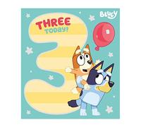 Danilo Promotions Bluey Age 3 Biglietto di compleanno Ufficiale, Felice, Colore in cartoncino