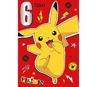 Danilo Promotions Limited Biglietto di auguri per compleanno Pokemon, 6 Tod