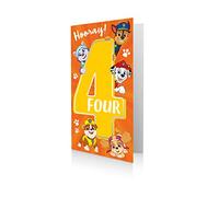 Danilo Promotions Limited Paw Patrol, biglietto di auguri ufficiale per 4 anni, Hooray 4 anni