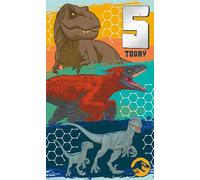 Danilo Promotions LTD Biglietto di auguri per il 5° compleanno, biglietto di compleanno per il 5° compleanno, biglietto di compleanno per il 5° compleanno Jurassic World