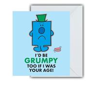 Danilo Promotions LTD Biglietto di compleanno Mr Grumpy con scritta in inglese Mr Men Cards I'd be grumpy too if I was your age!