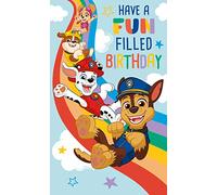 Danilo Promotions LTD Biglietto di compleanno Paw Patrol, biglietto di compleanno per tutti, biglietto di compleanno Paw Patrol, biglietto ufficiale Paw Patrol