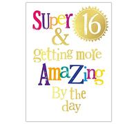 Danilo Promotions LTD Biglietto di compleanno per 16 anni, biglietto di compleanno per 16 anni