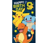 Danilo Promotions Ltd Biglietto di compleanno Pokemon con adesivi
