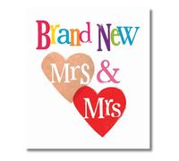 Danilo Promotions LTD Brightside - Biglietto di auguri per matrimonio, con scritta Mrs & Mrs, 180 x 160 mm, multicolore