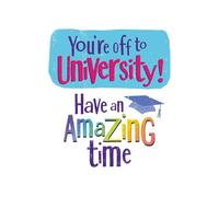 Danilo Promotions Ltd Carta, You're Off to University, multicolore, 22,86 x 12,7 cm