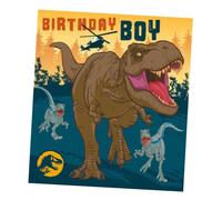 Danilo Promotions LTD Jurassic World - Biglietto di compleanno ufficiale del film Jurassic World, biglietto di compleanno per ragazzo, biglietto di compleanno riciclabile, con licenza ufficiale