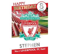 Danilo Promotions LTD Liverpool FC Biglietto di Compleanno Personalizzabile