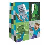Danilo Promotions Ltd Minecraft, sacchetto regalo di medie dimensioni, per compleanno e celebrazione