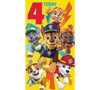 Danilo Promotions LTD Paw Patrol Ufficiale 4 Anni Biglietto di Compleanno