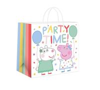 Danilo Promotions LTD Sacchetti regalo Peppa Pig, confezione multipla di 5 sacchetti regalo a tema Peppa Pig, con manici, ideali per feste e compleanni
