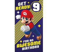 Danilo Promotions Ltd Super Mario - Biglietto di auguri con adesivi