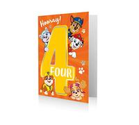 Danilo Promotions PA077 - Biglietto di auguri ufficiale Paw Patrol, per 4 anni, multicolore