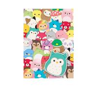 Danilo Squishmallows - Carta da regalo con due fogli, due etichette, con licenza ufficiale, completamente riciclabile, 70 x 50 cm per foglio, multicolore