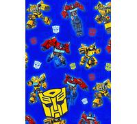 Danilo Transformers - 2 fogli di carta regalo, 2 etichette, 70 cm x 50 cm, compleanno