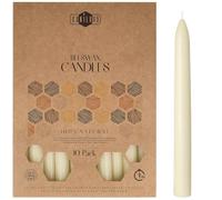 Danilovo 10 Candele Decorative Lunghe in Cera d'Api Bianca - Candele Cera d'Api Naturale a Combustione Lenta per Ogni Occasione - Profumate al Miele, per una Casa Accogliente