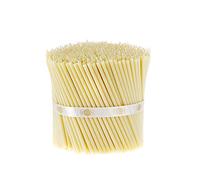 Danilovo 500 pz Candele in Cera d’Api Bianche - Candele Chiesa Ortodossa per Preghiere, Rituali, Natale, Lunghe, Morbide, N140, Altezza 15 Centimetri