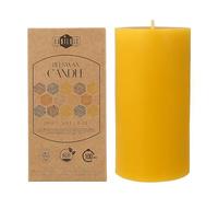 Danilovo Candele Cera d’Api Naturale al 100% - Decorazioni Casa Eleganti e di Alta Qualità - Candele Naturali Decorative e Sostenibili (1 pz, 7,5 x 15 cm, 100 Ore)