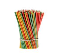 Danilovo Candele di cera d'api (multicolore) - Candele ortodosse per preghiera Rituals decorazione da tavolo 150 pezzi (3 colori, altezza 16,5 cm)