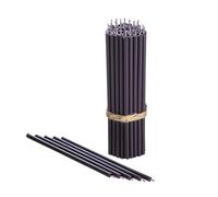Danilovo - Candele in Cera d'Api, 50 Pezzi, Colore Viola, Candele Decorative per Preghiera, per Rituali, Decorazione o Candele di Compleanno, 16,5 cm x 0,57 cm