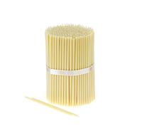 Danilovo - Candele in cera d'api, senza gocciolamento, senza fumo, alte e sottili conicità - Candele decorative per preghiera della chiesa, decorazioni o candele di compleanno - profumate al miele - 18 cm, Ø 0,6 cm (bianco, 100 pezzi)