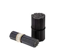 Danilovo Candele (Nero) Profumate in Pura Cera d’Api - Candele Chiesa Ortodossa per Preghiere, Natale, Lunghe, N100, Altezza 16,5 centimetri, 250 pz