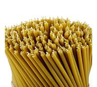 Danilovo Candele Profumate in Pura Cera d’Api - Candele Chiesa Ortodossa per Preghiere, Natale, Lunghe, Morbide, N80, Altezza 18,5 centimetri, 400 pz