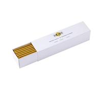 Danilovo Candele Pura Cera d'Api 30 pz (Giallo) - No goccia, No fumo, Alte, Sottili Coniche-Decorative per Preghiera in Chiesa, Candele per Decorazione o Compleanno, Altezza 16,5 cm