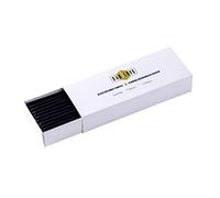 Danilovo Candele Pura Cera d'Api 50 pz (Nero) - No goccia, No fumo, Alte, Sottili Coniche-Decorative per Preghiera in Chiesa, Candele per Decorazione o Compleanno, Altezza 16 cm