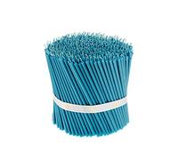 Danilovo Candele Pura Cera d'Api- No goccia, No fumo, Alte, Sottili Coniche-Decorative per Preghiera in Chiesa, Candele per Decorazione o Compleanno, Altezza 15cm, Diametro 0,5cm (Turchese, 500pz)